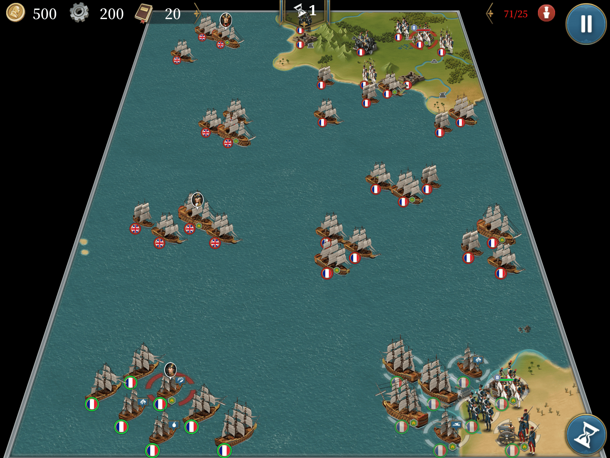 ジュアン湾の上陸作戦